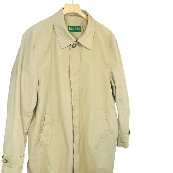 Lauren Ralph Lauren | Tan Single Breasted Classic Trench Coat 46R | EUC - Picture 5 of 14